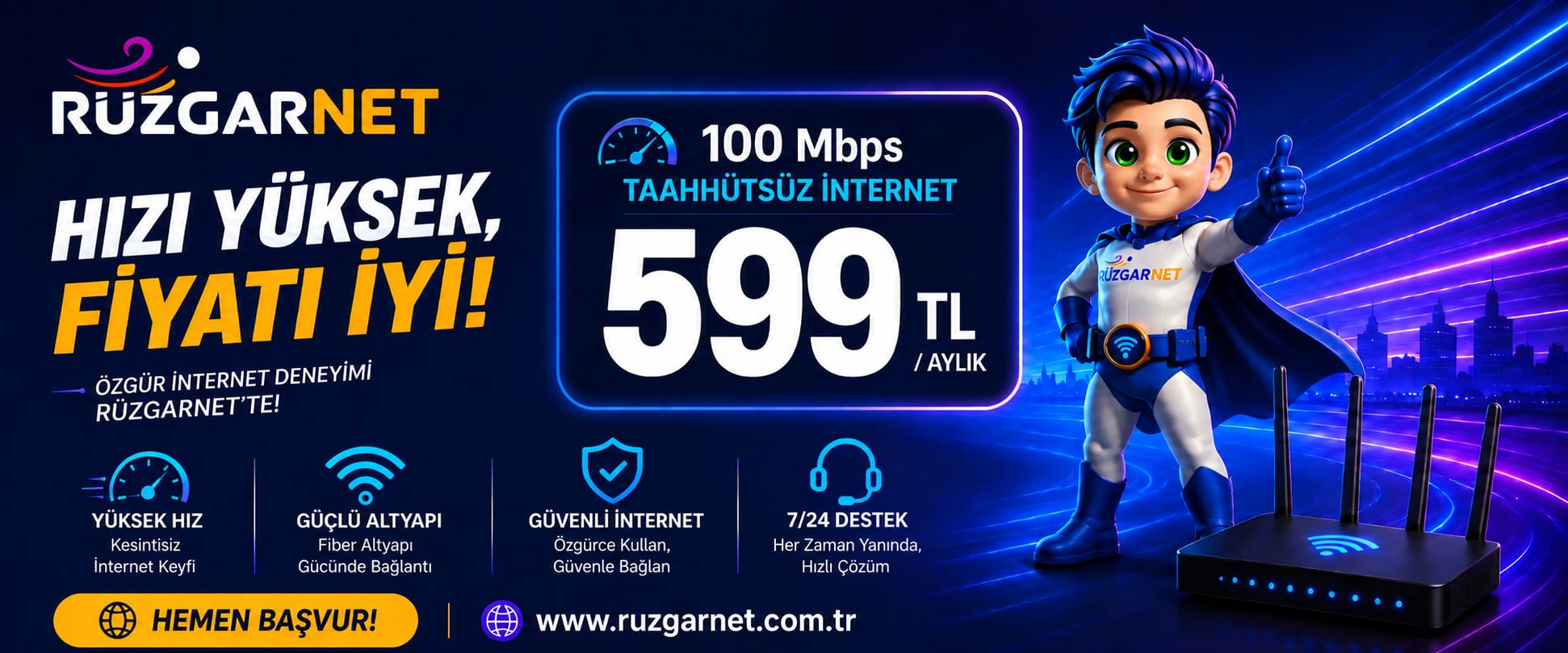 RüzgarNet IceSpeed Ev İnterneti - Öne Çıkan Tarife