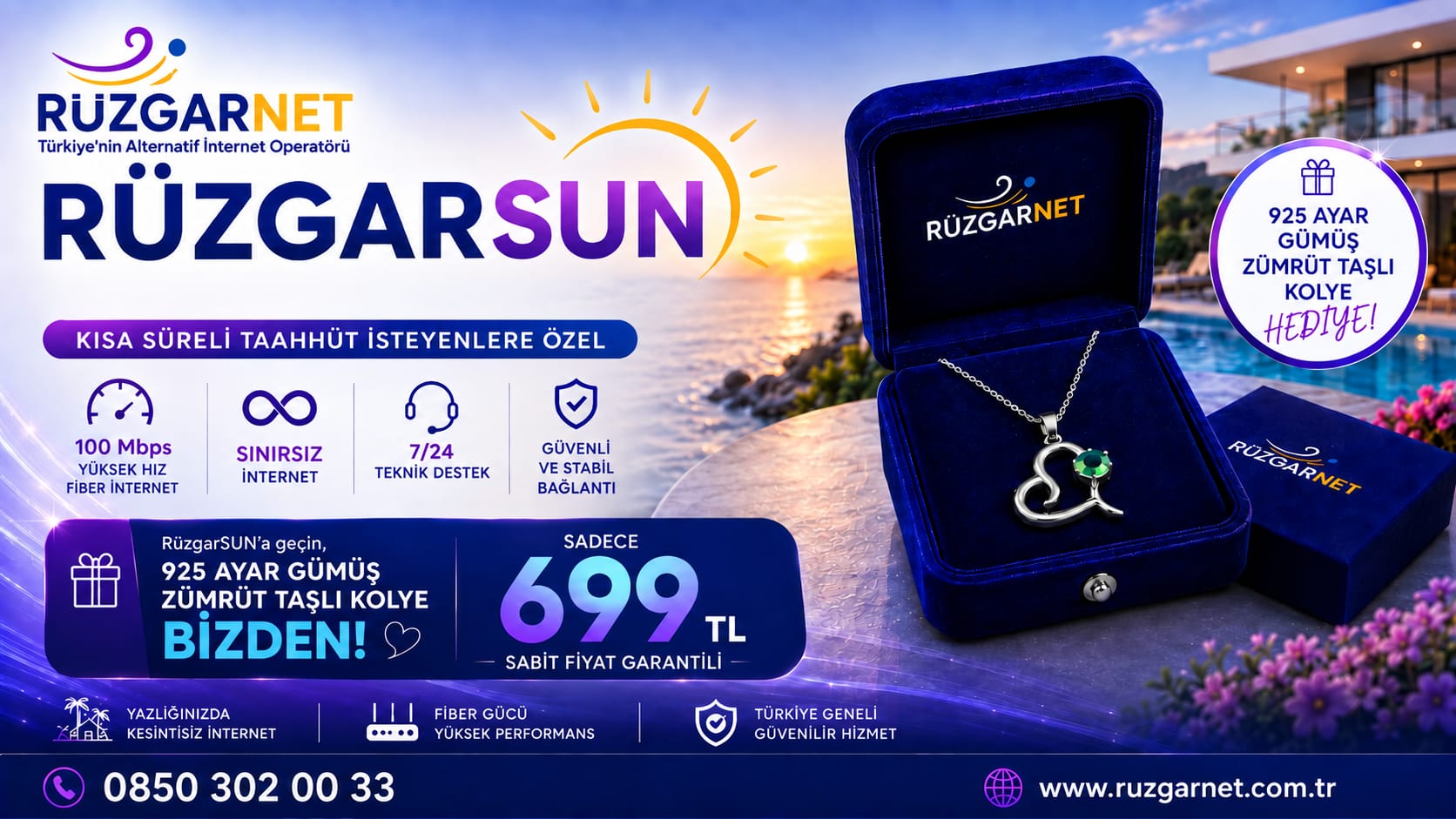RüzgarNet Rüzgarsun Hızlı İnternet Paketi